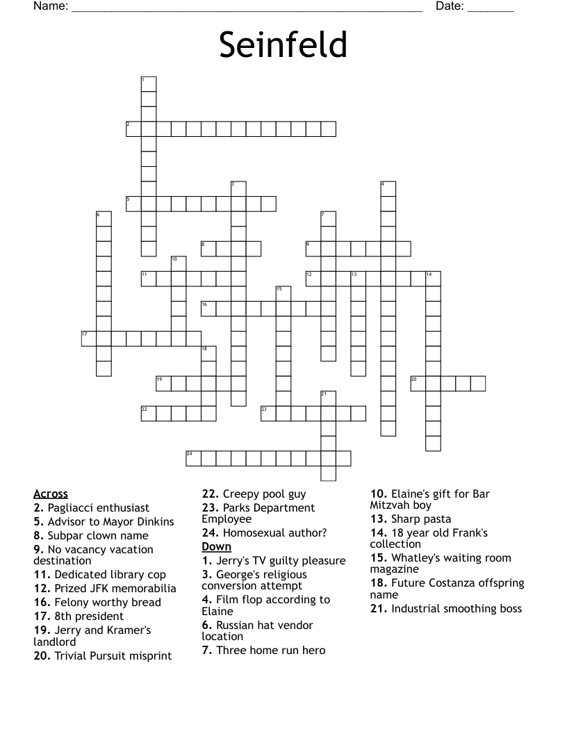Seinfeld Crossword