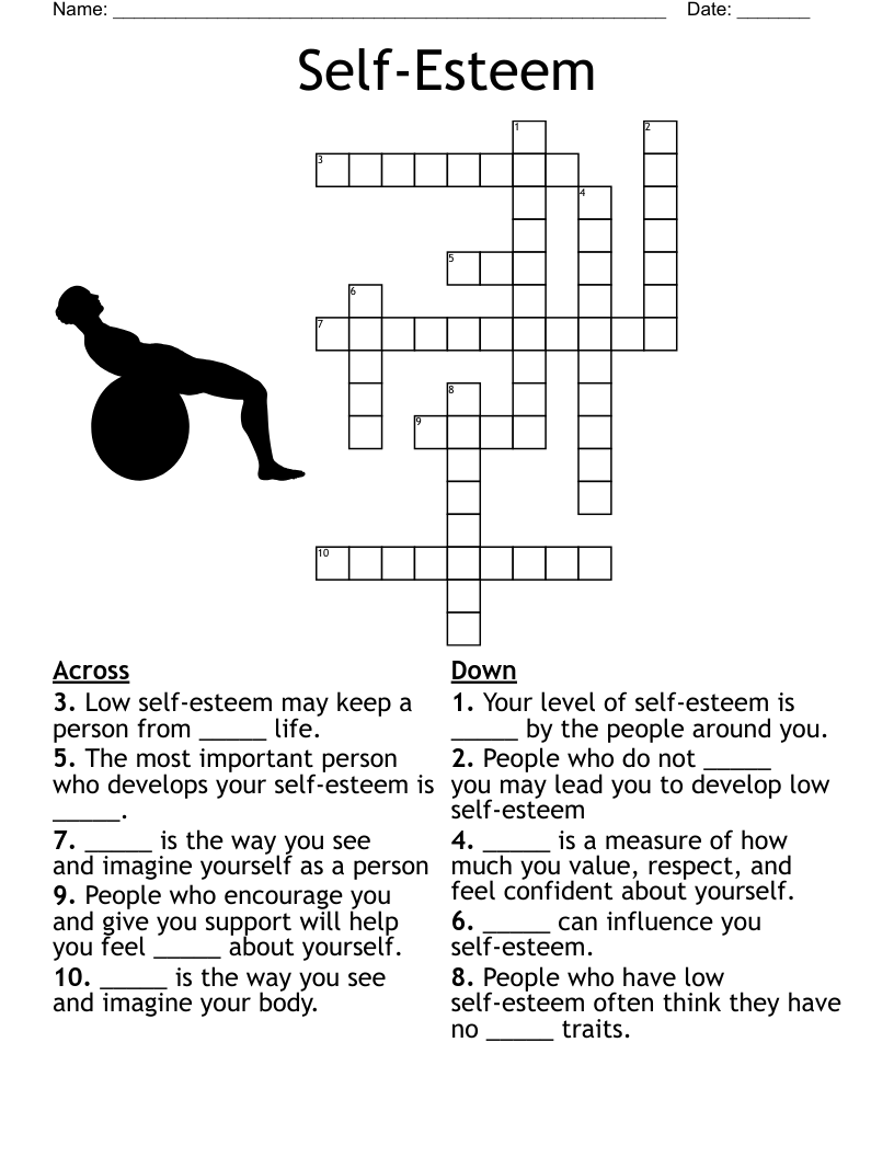 Self-Esteem Crossword