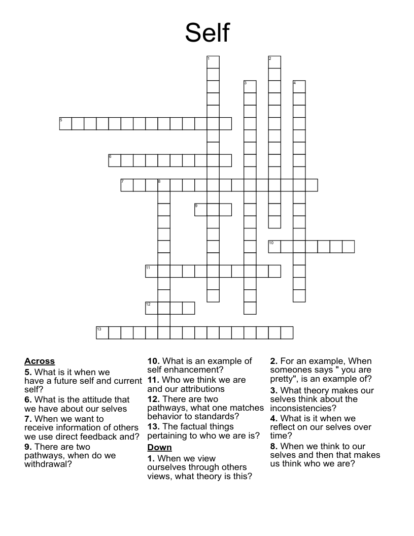 Self Crossword