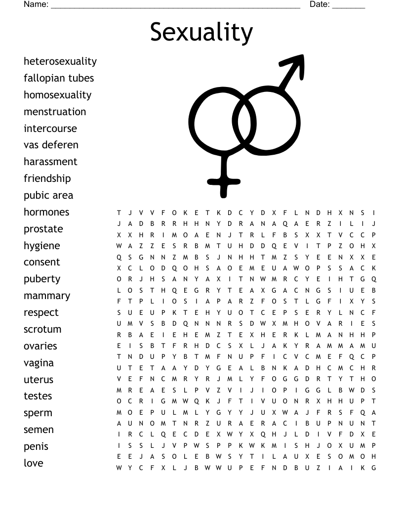 Sexuality  Word Search