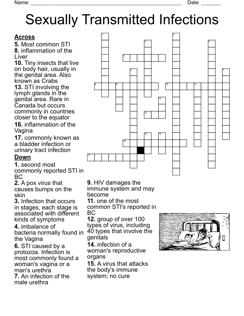 Sexually Transmitted Infections Crossword