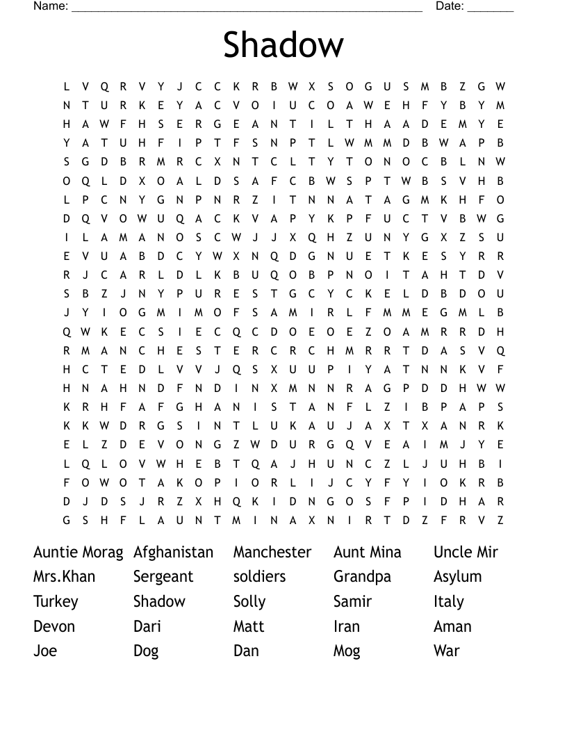 Shadow Word Search