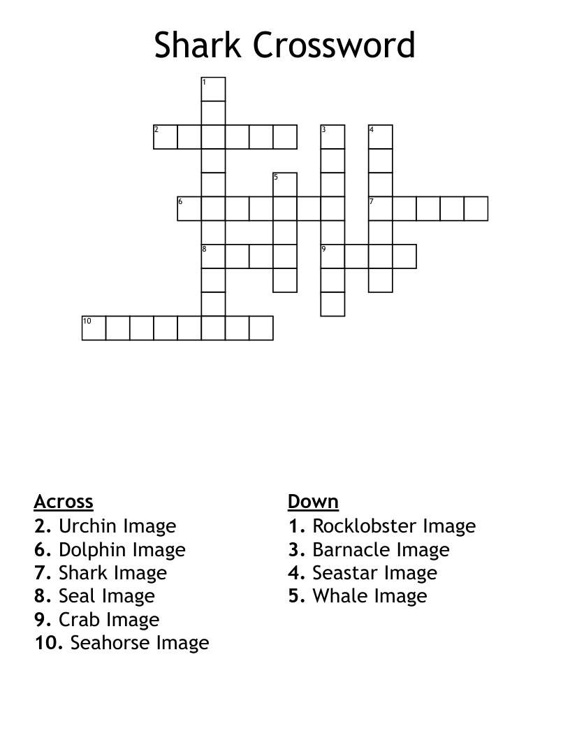 Shark Crossword