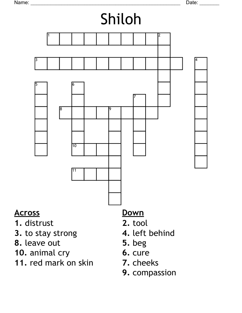 Shiloh Crossword