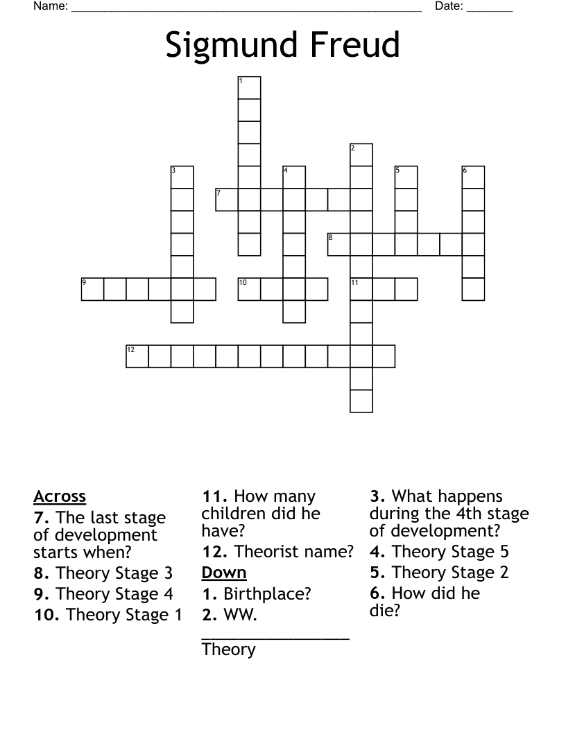 Sigmund Freud Crossword