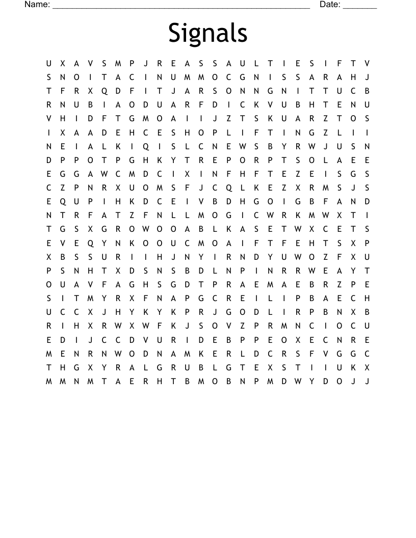 Signals Word Search