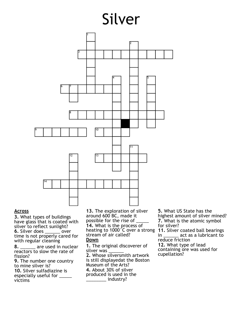 Silver Crossword