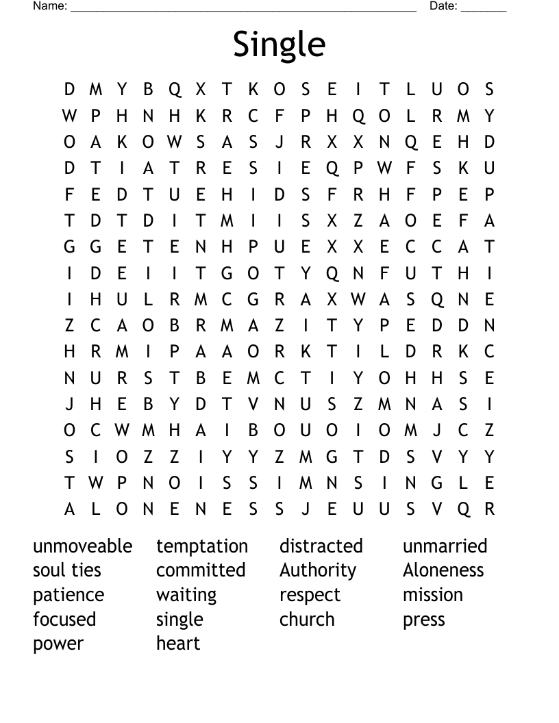 Single Word Search