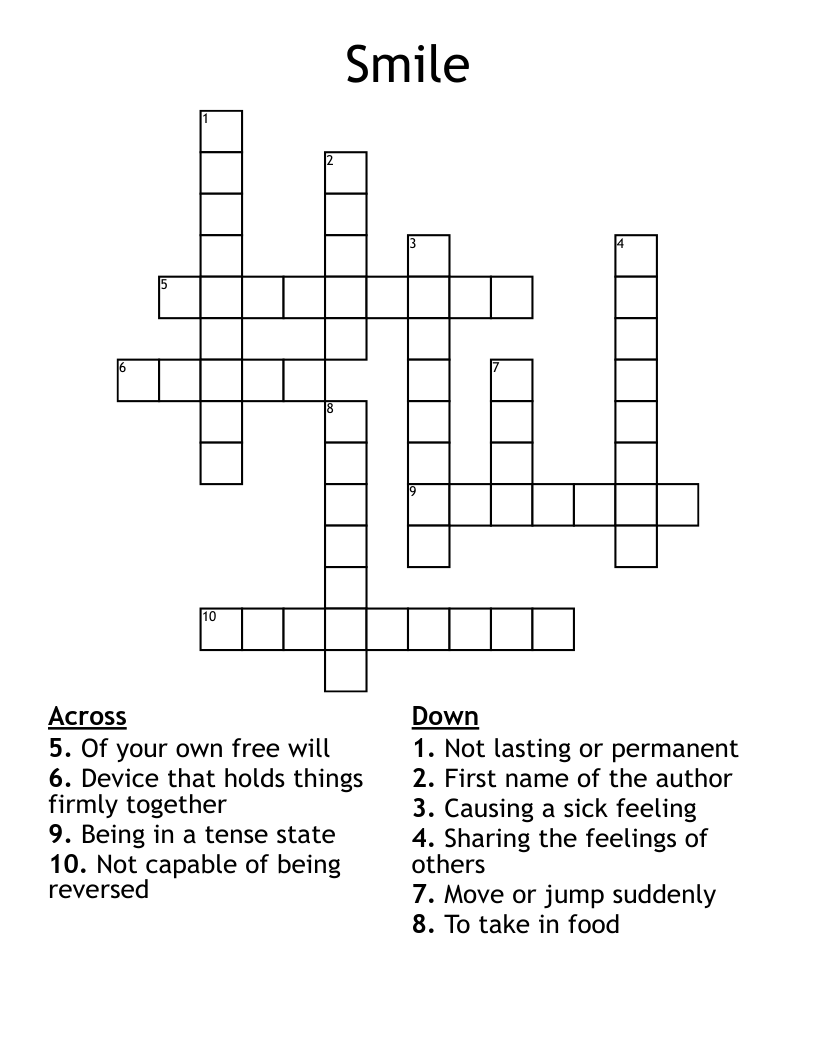 Smile  Crossword