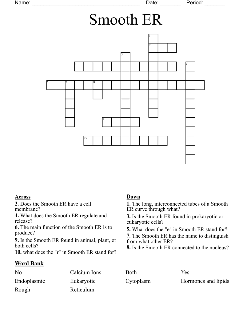 Smooth ER Crossword