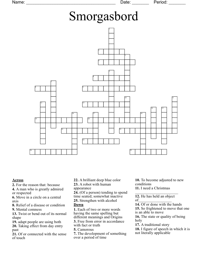 Smorgasbord Crossword