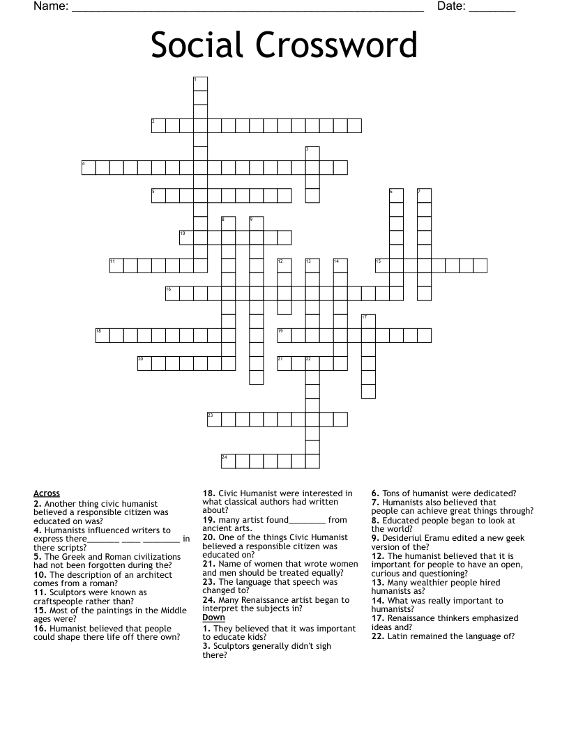 Social Crossword