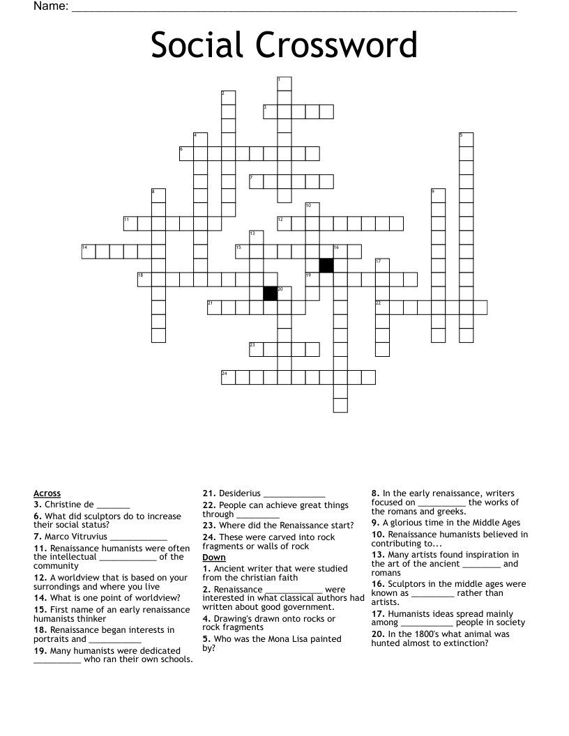 Social Crossword 