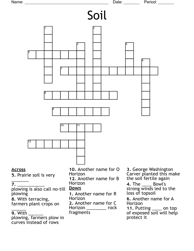 Soil Crossword