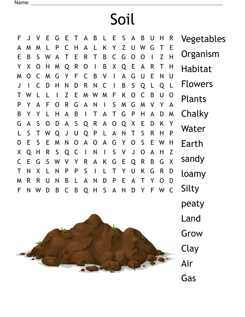 Soil Word Search