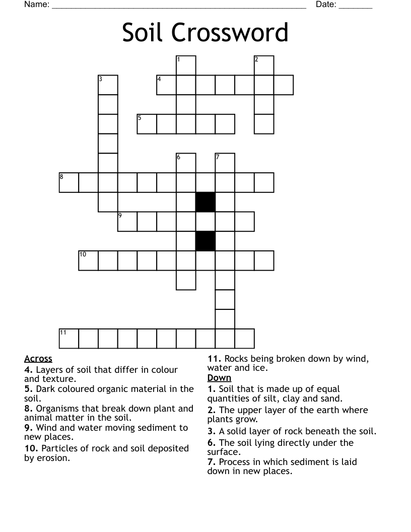 Soil Crossword