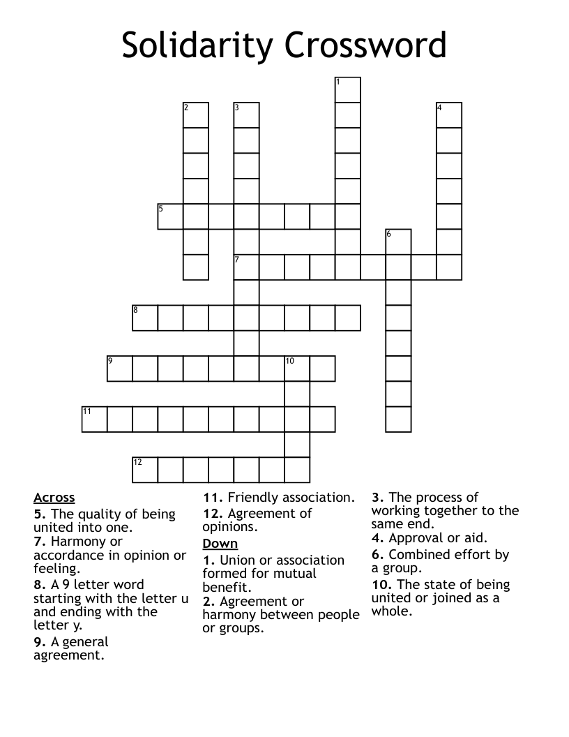 Solidarity Crossword
