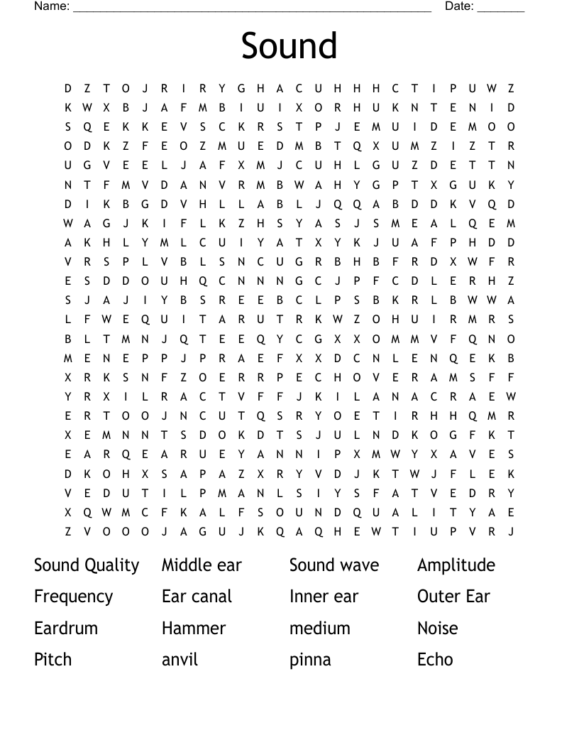 Sound Word Search