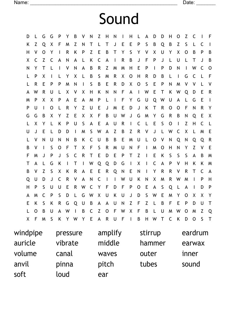 Sound Word Search
