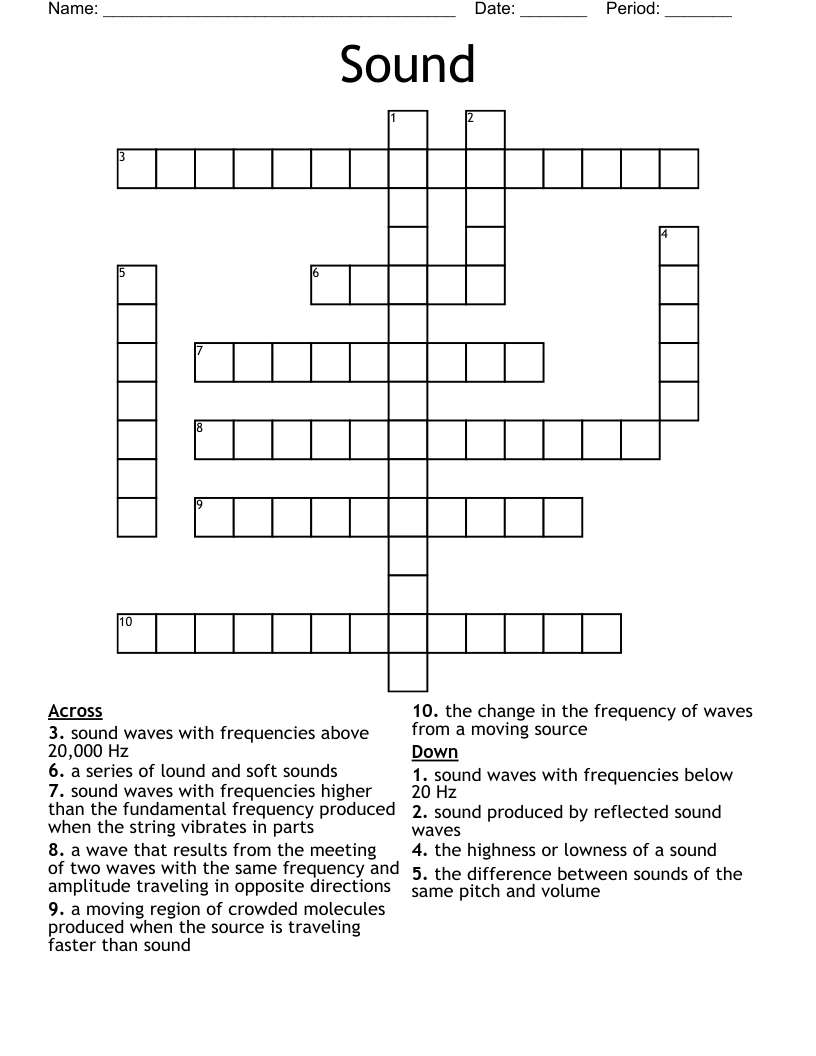 Sound Crossword
