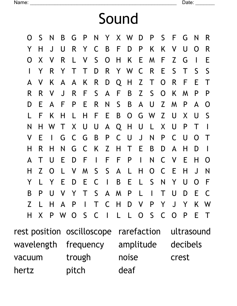 Sound Word Search