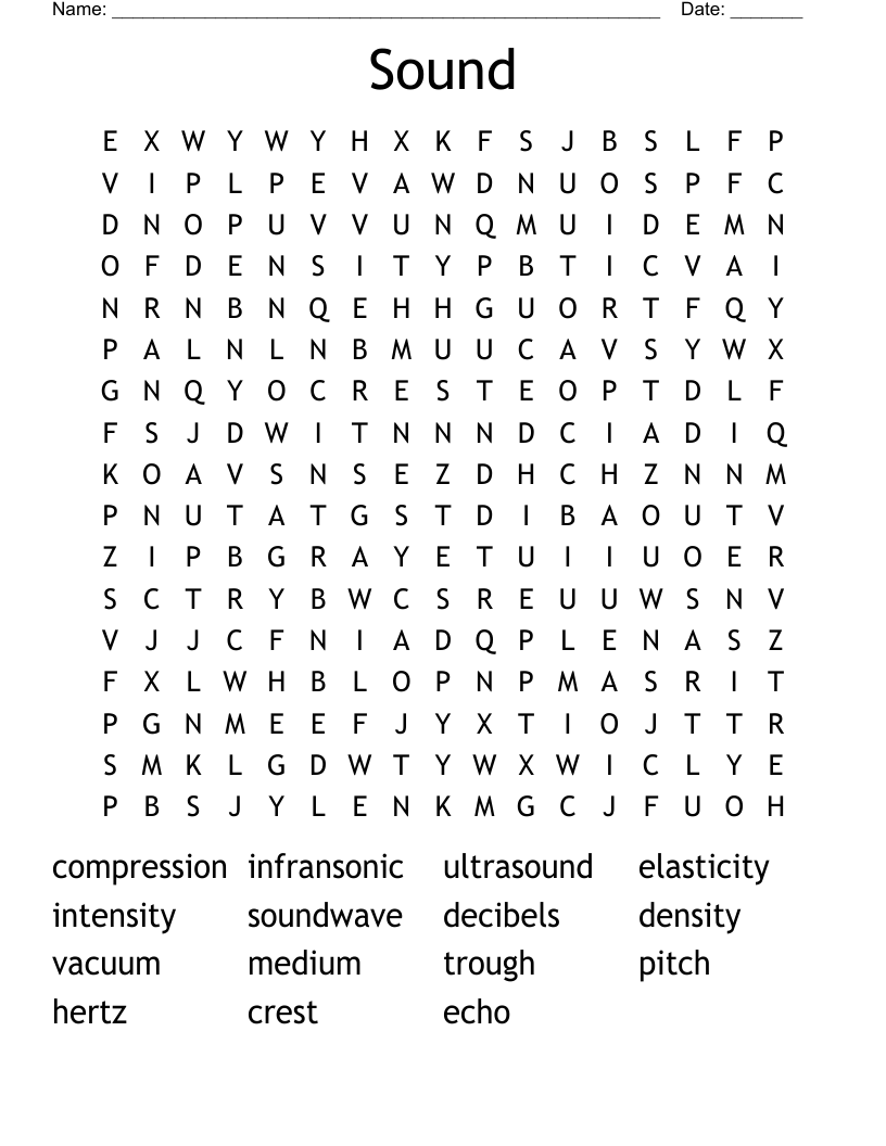 Sound Word Search