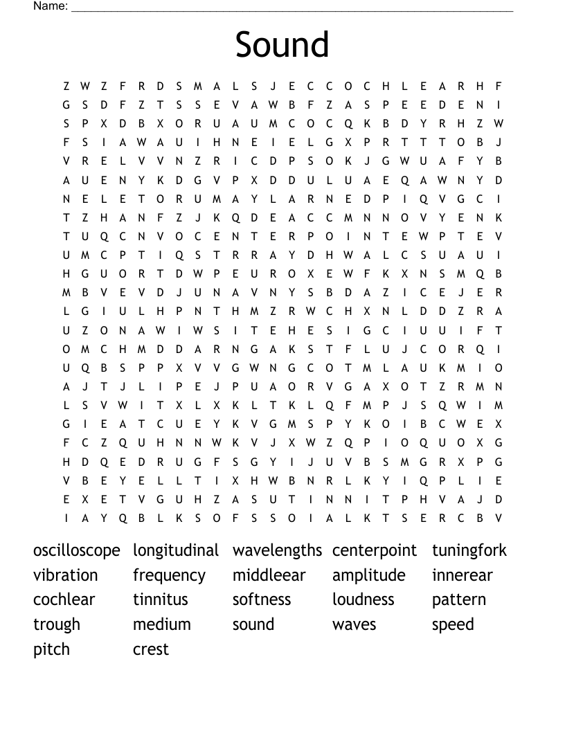 Sound Word Search