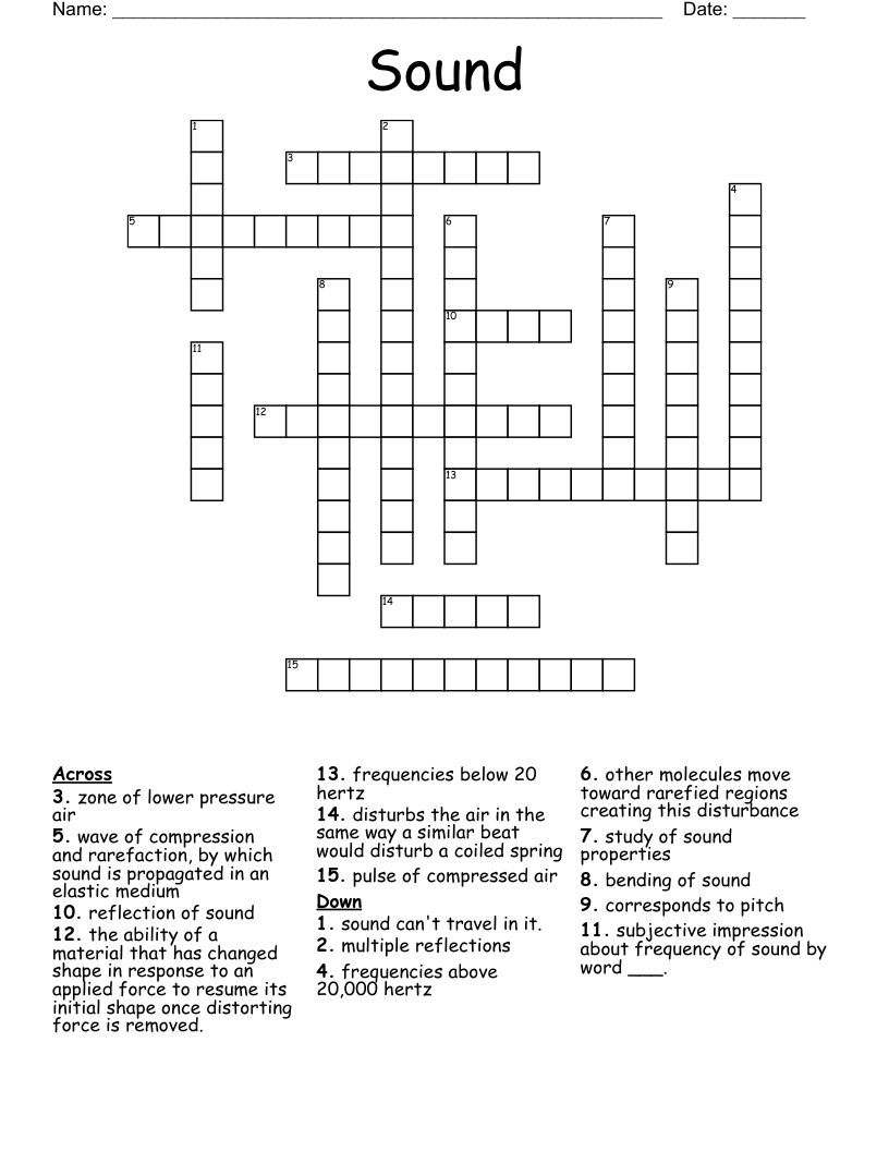 Sound Crossword