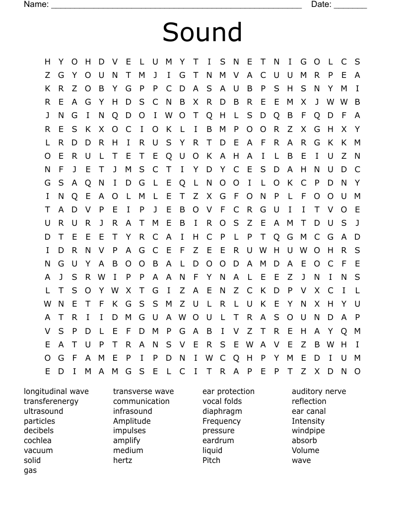Sound Word Search