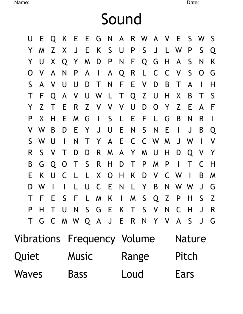 Sound Word Search