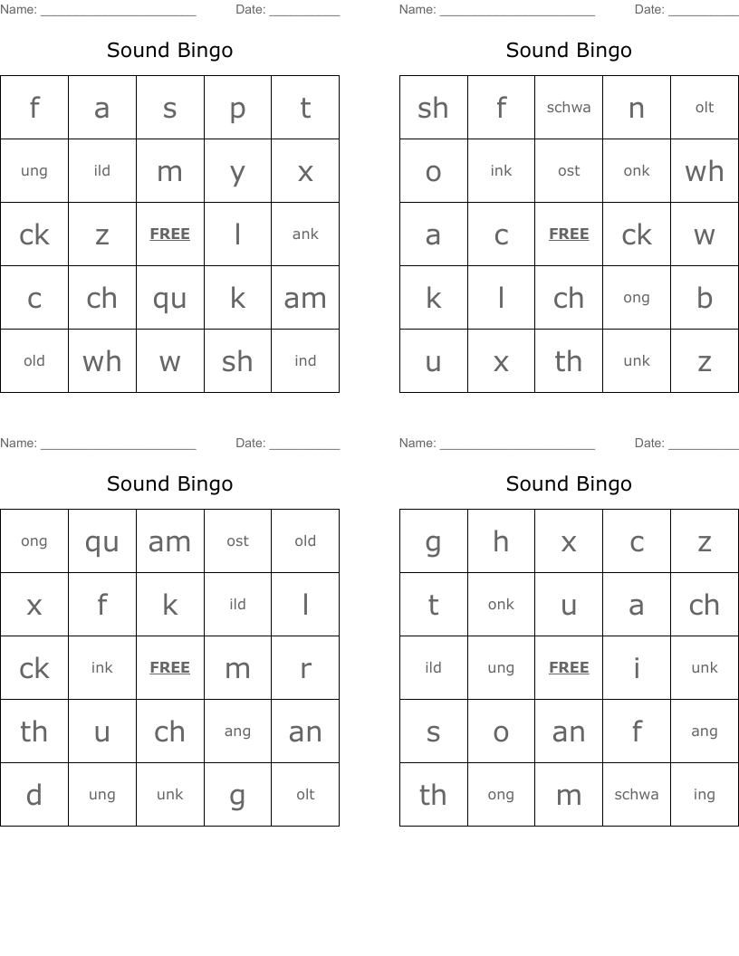 Sound Bingo