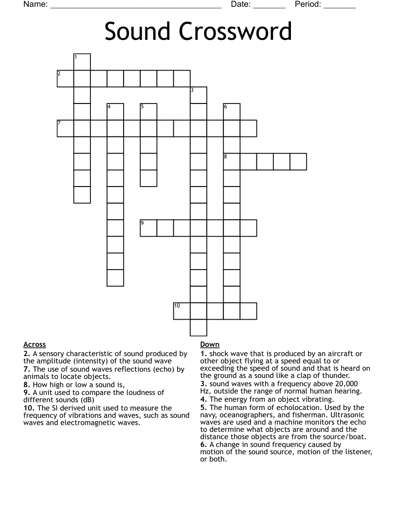 Sound Crossword