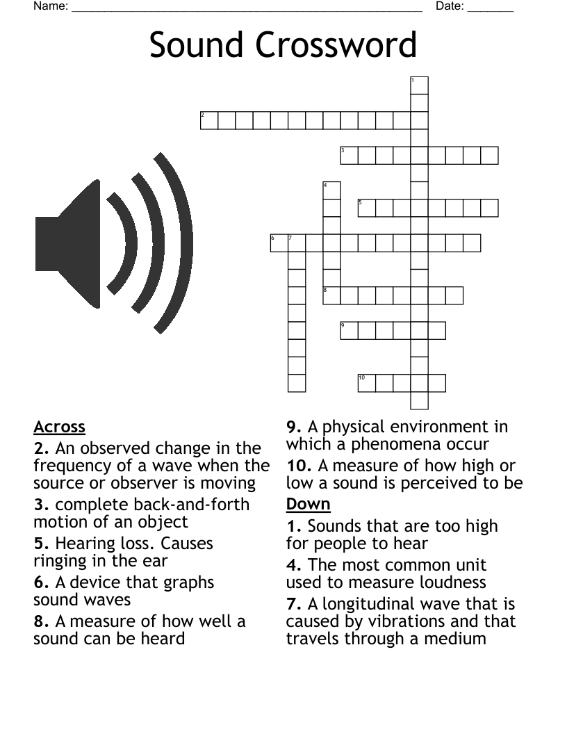 Sound Crossword
