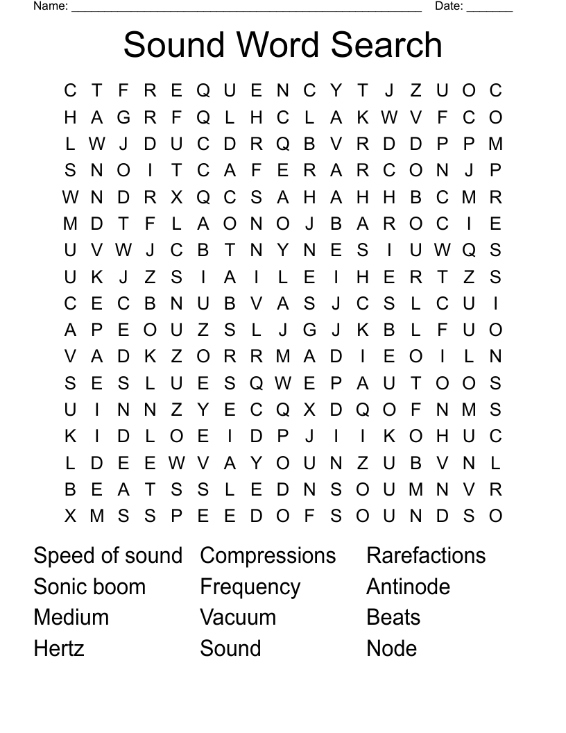 Sound Word Search