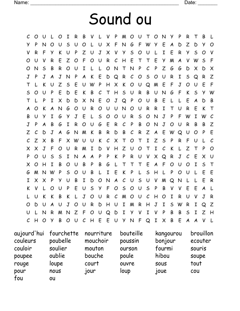 Sound ou Word Search
