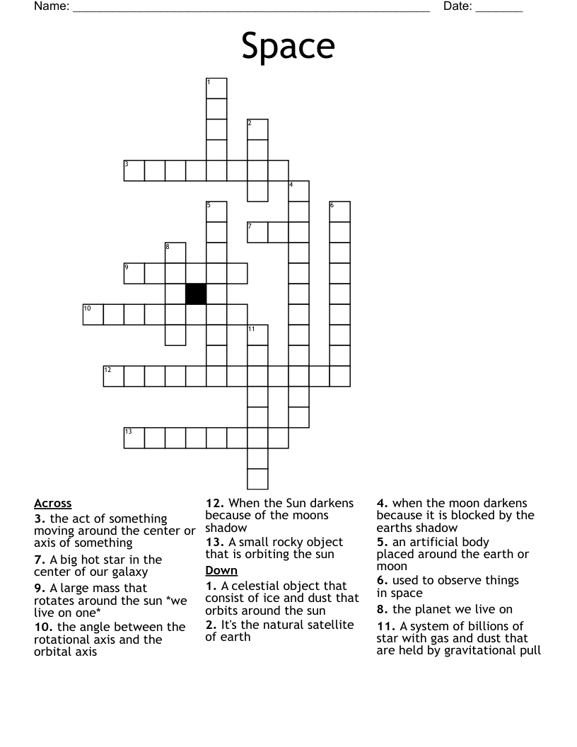 Space Crossword