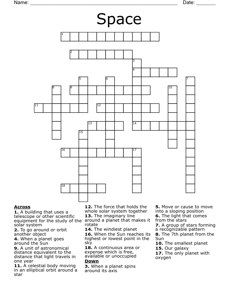 Space Crossword