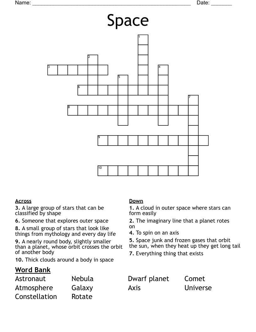 Space Crossword
