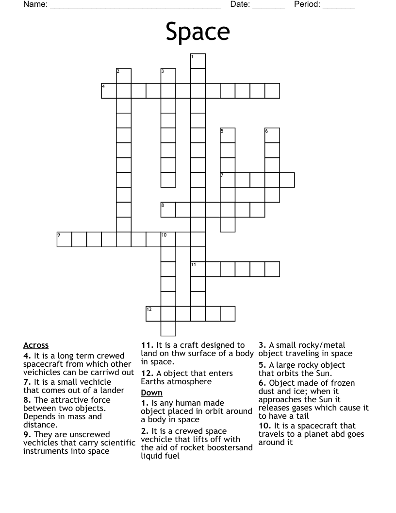 Space Crossword