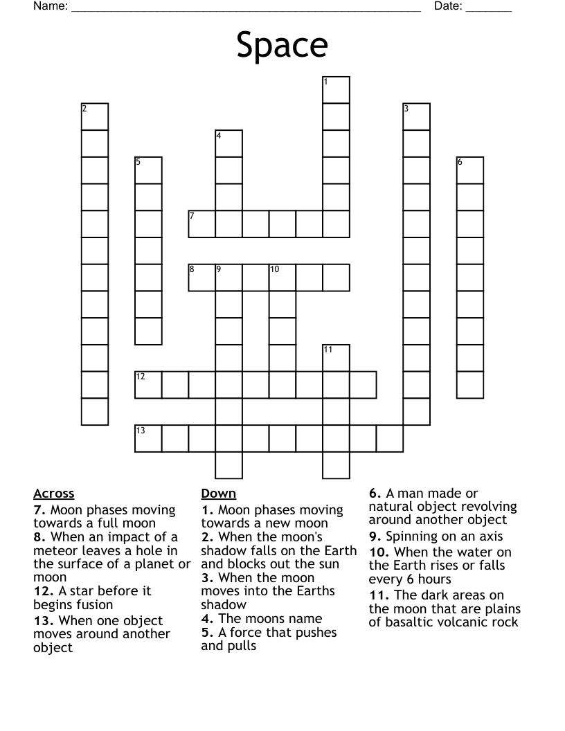 Space Crossword