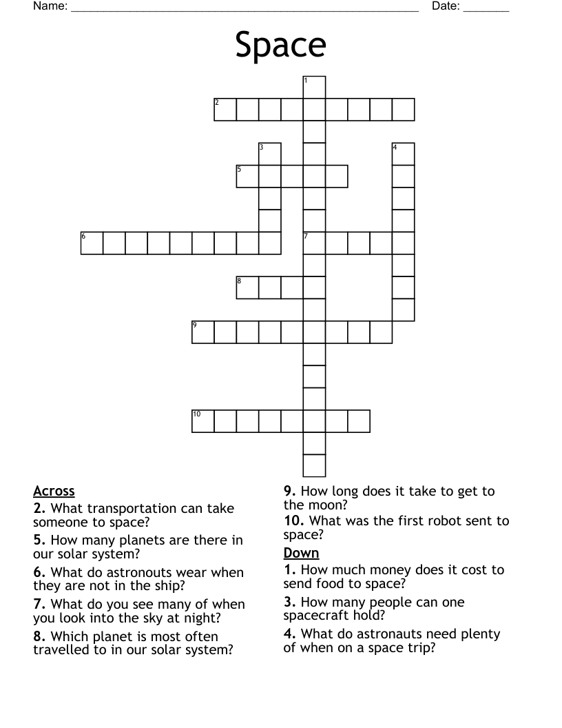 Space Crossword