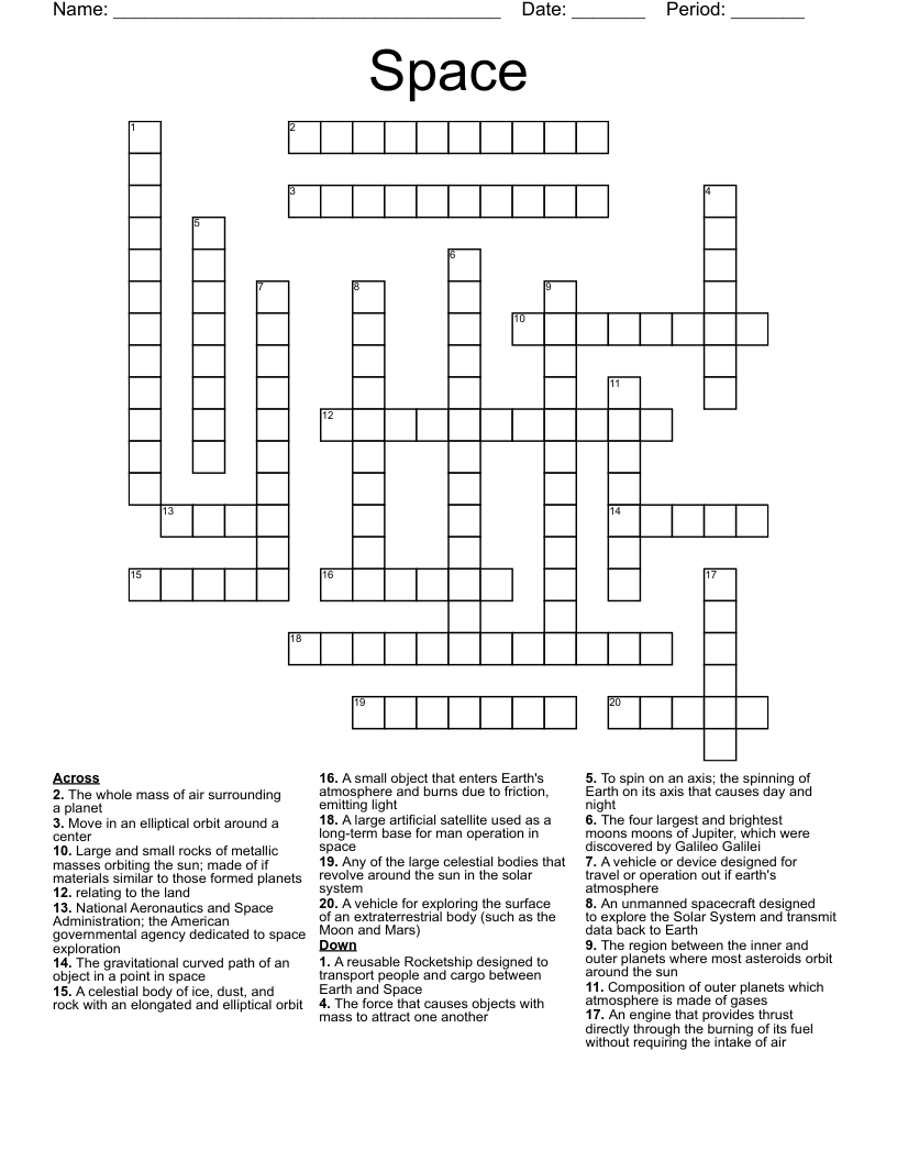 Space Crossword