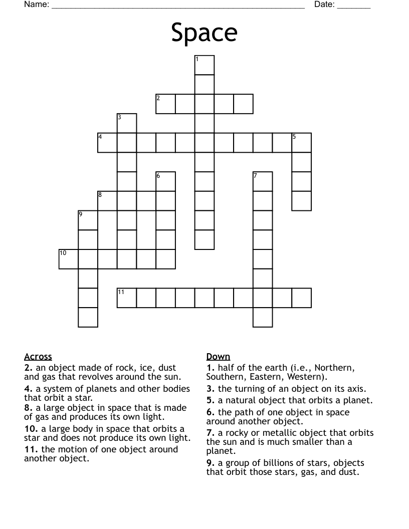 Space Crossword