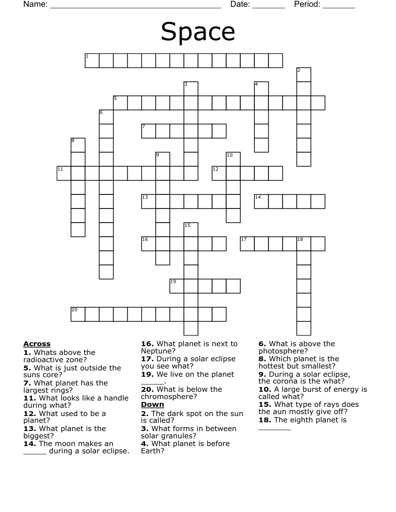 Space Crossword