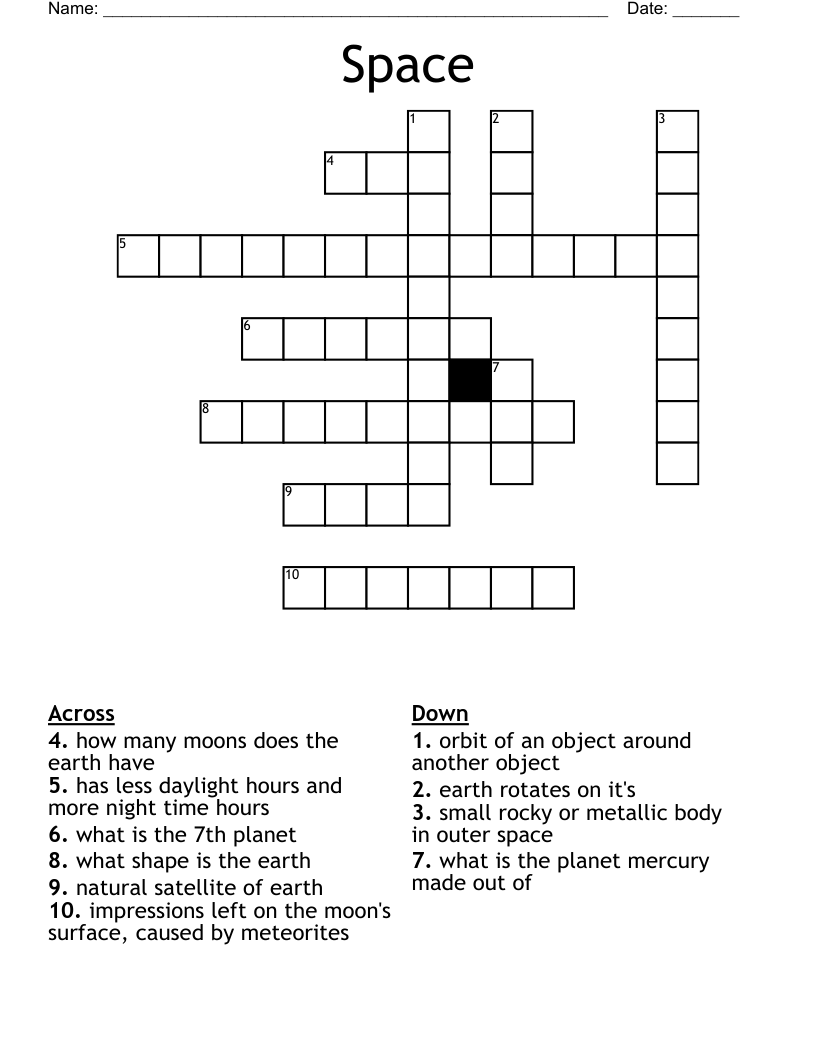 Space Crossword