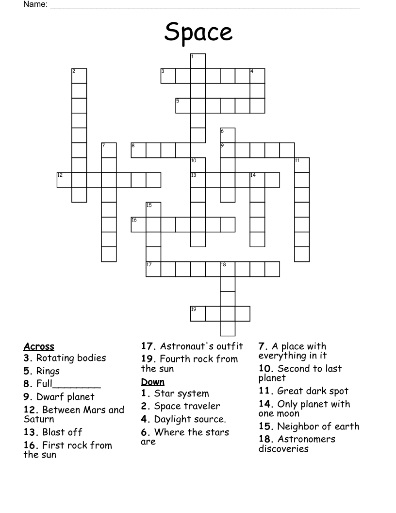 Space Crossword
