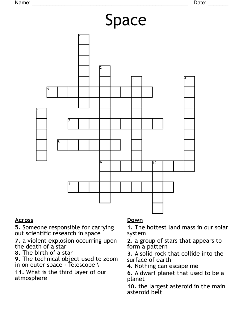 Space Crossword