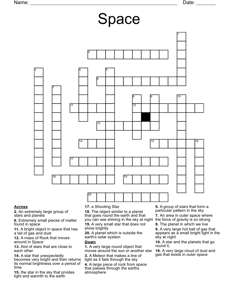 Space Crossword