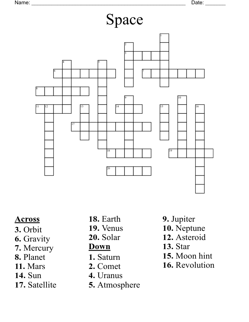 Space Crossword
