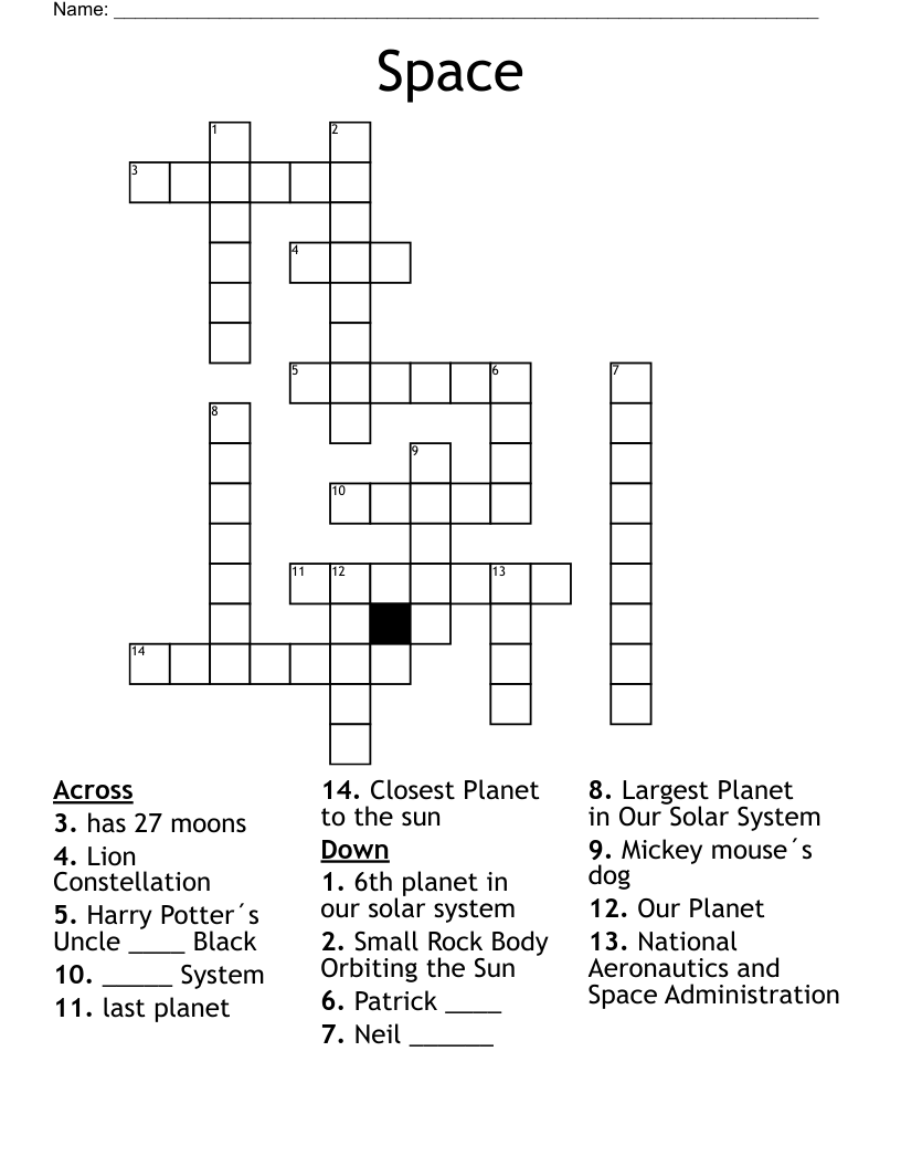 Space Crossword
